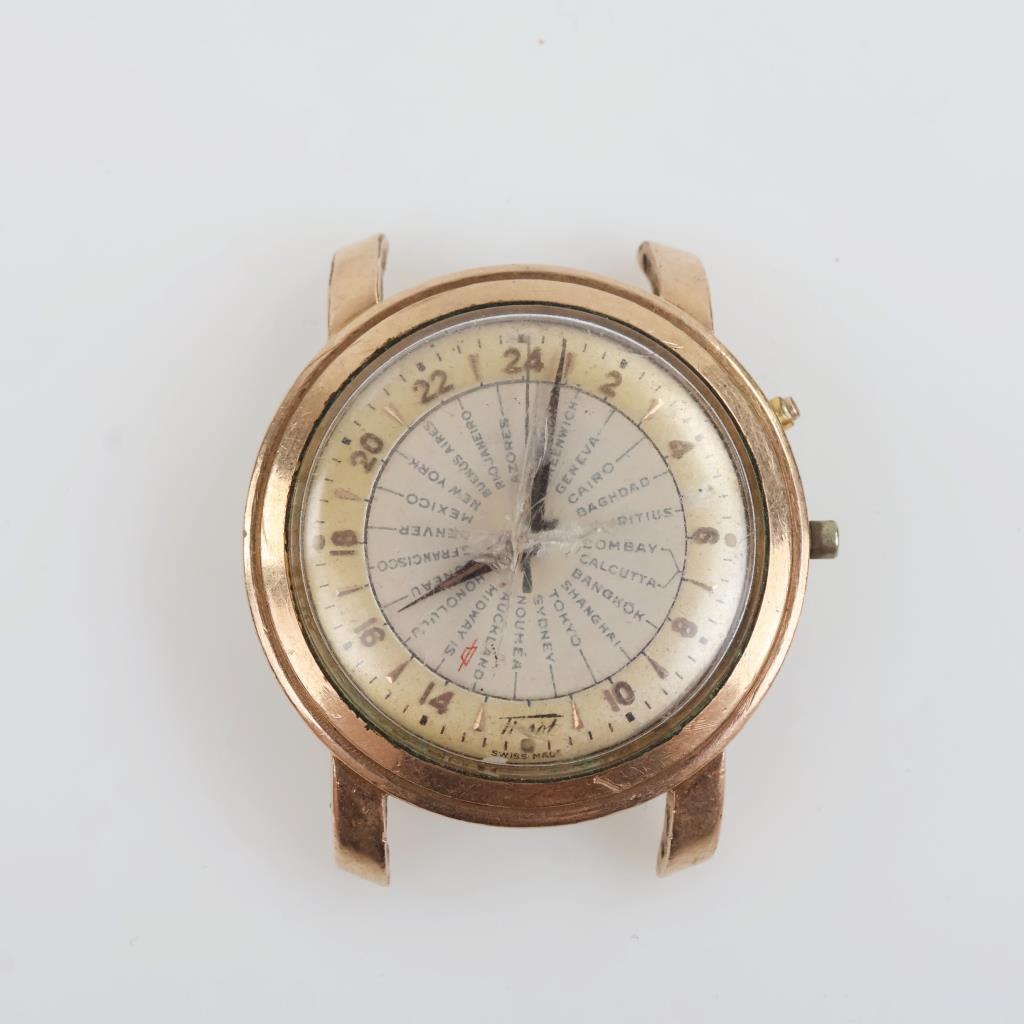Tissot Heritage World Time 10kt Gold Watch