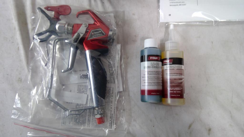Titan Impact 640 Airless Sprayer Hose Gun Property Room