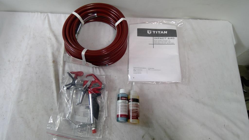 Titan Impact 640 Airless Sprayer Hose Gun Property Room