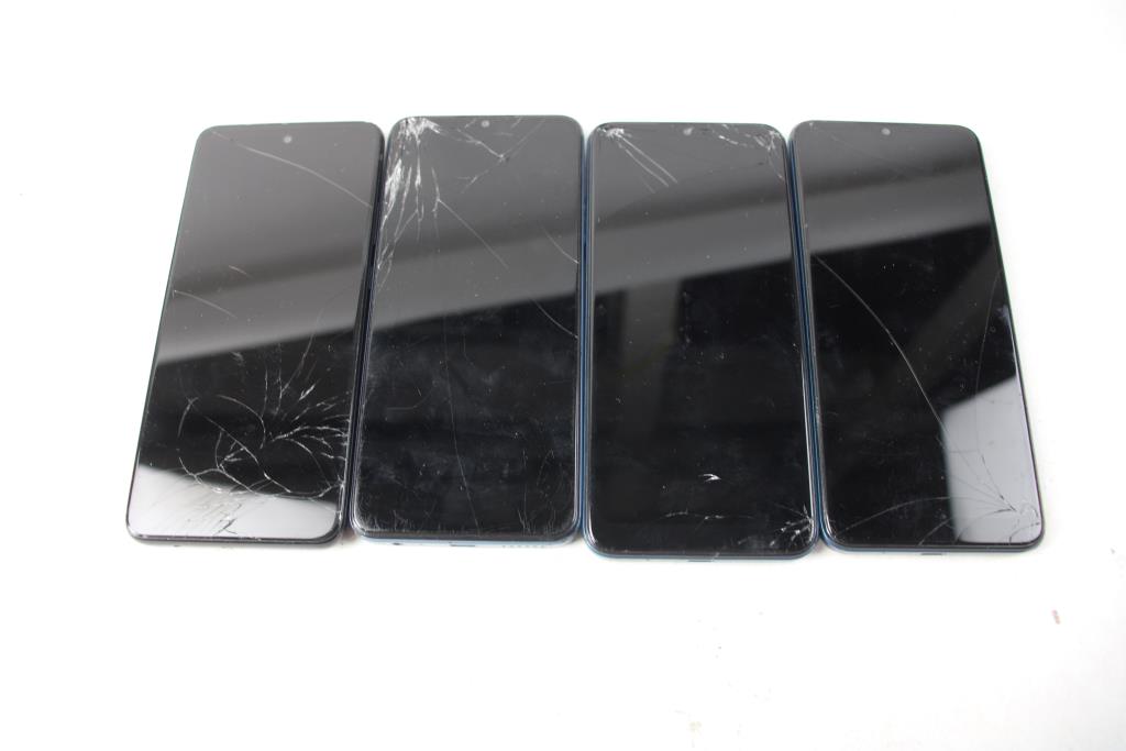 T-Mobile, Motorola, Blu Cell Phone Lot, 4 Pieces, With TCL Tablet, Sold For Parts