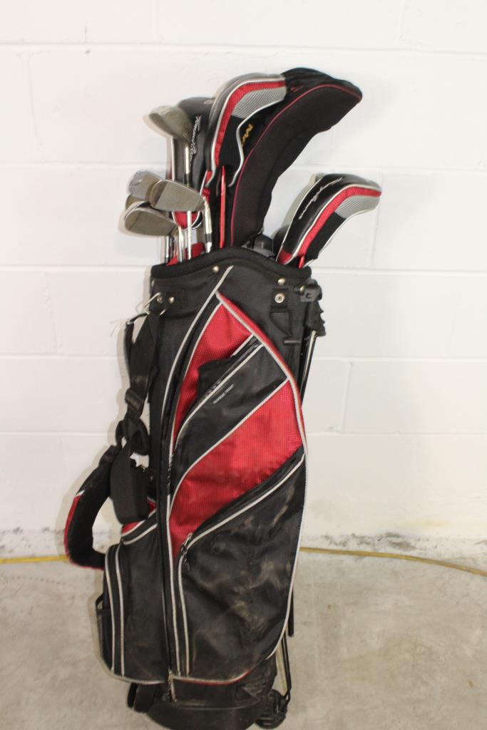 Tommy Armour Golf Bag With Clubs, 10+ Pieces Property Room