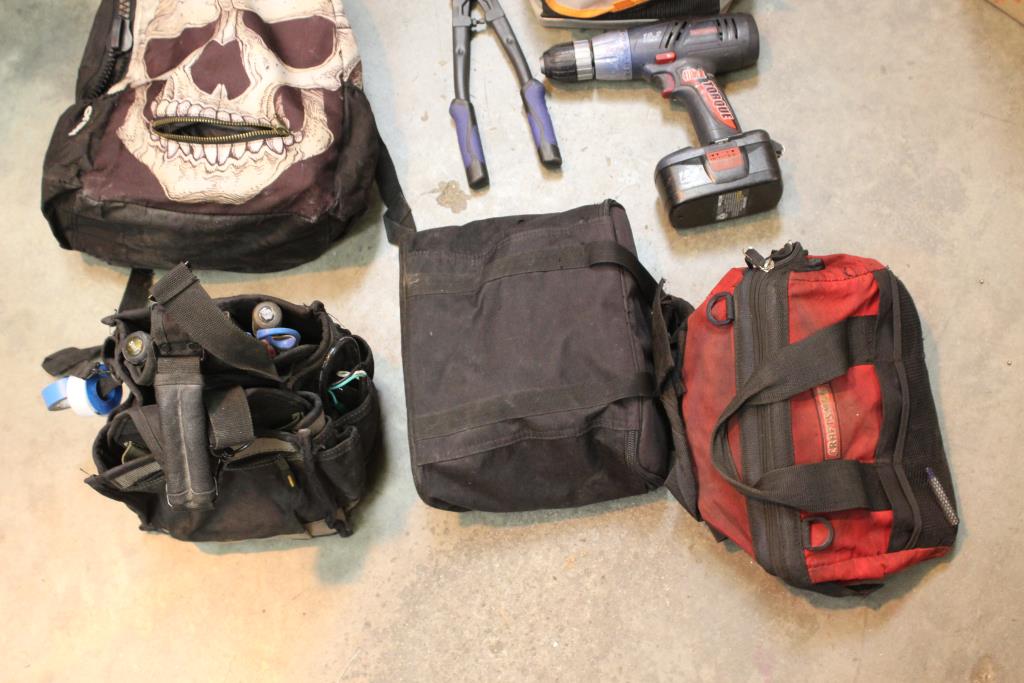 Tool Bag/ Backpacks, Craftsman Cordless Drill And More Property Room