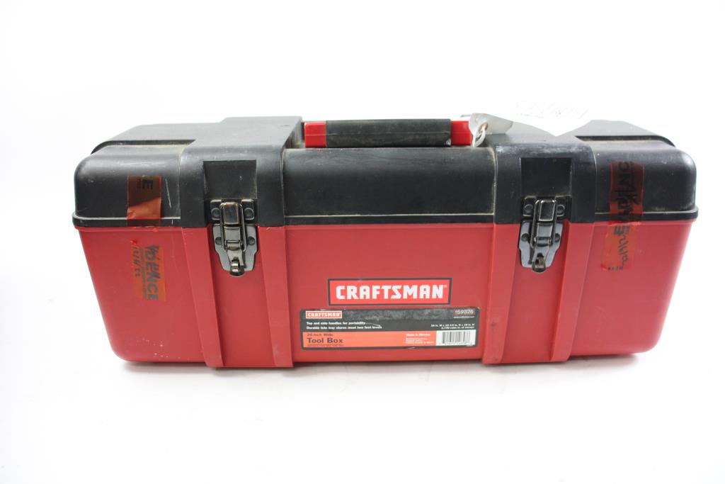 Tool Box, Wrenches, Drill Bits And More 10+ Pieces Property Room