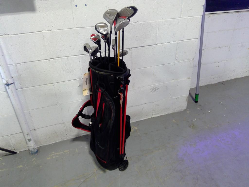 Top Flite Bag With Clubs,  10+Pieces