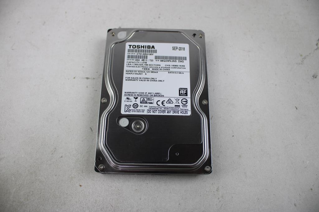 Toshiba 1 TB Hard Drive