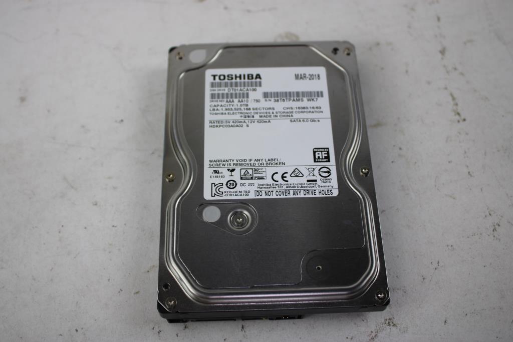 Toshiba 1TB, 3.5" Hard Drive HDD