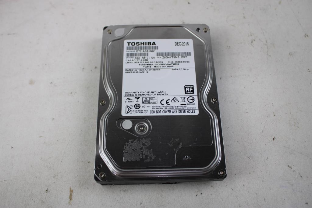 Toshiba 1TB Internal Hard Drive