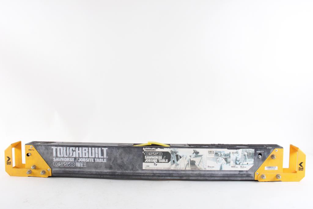 ToughBuilt C550 PAIR Tréteaux Sciage Revêtement Poudre Noir - Paire Acier Allié Robuste