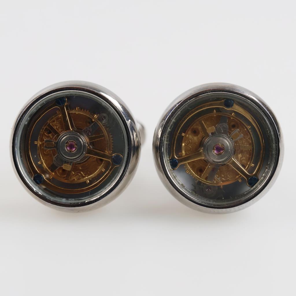 Tourbillon Cufflinks By Memorigin Stainless Steel