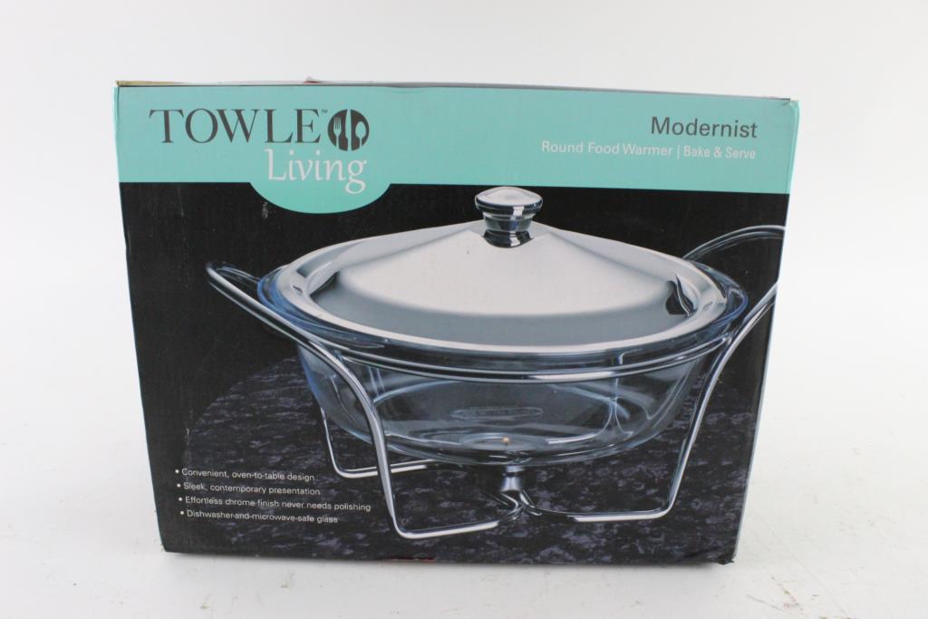 Towle Living Modernist Round Food Warmer Property Room