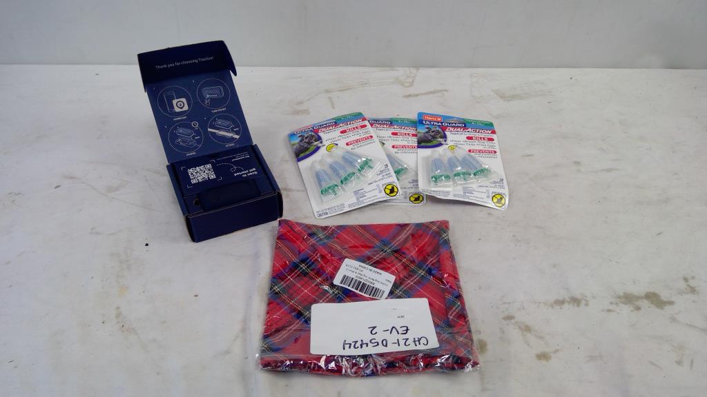 Tractive Dog GPS Tracker, Hartz Dual Action Topical, Dog Bandana, 3 Pieces