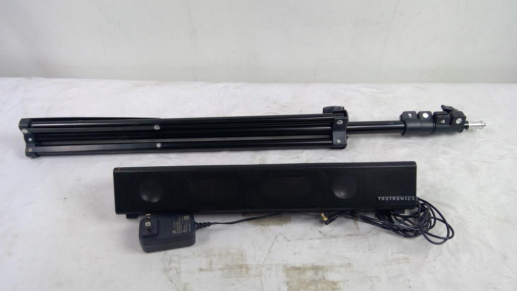 Trotronics Sound Bar, And Tripod