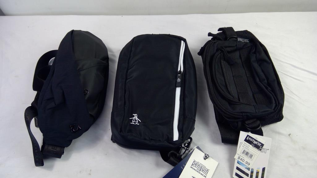 True Religion, Penguin, And EastWest Sling And Crossbody Bags, 3 Pieces