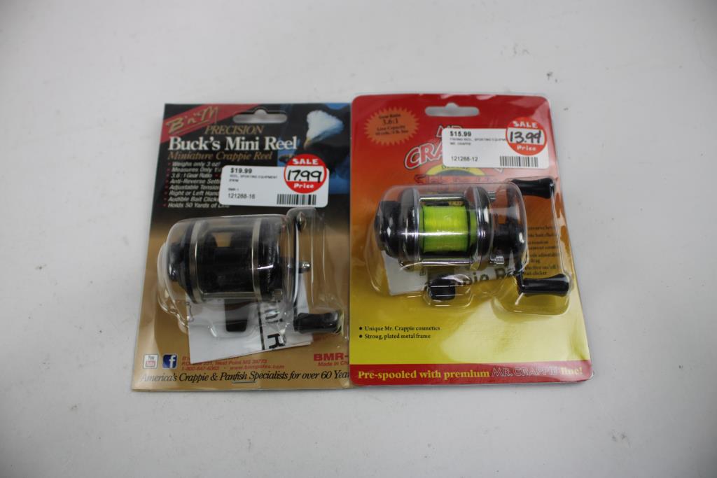 Tuf-Line MicroLead Fishing Line, Mr. Crappie Reel, Buck's Mini Reel, 3 Pieces