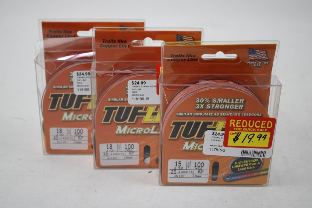 Tuf-Line MicroLead, SpiderWire Stealth Braid Fishing Line, 4 Pieces