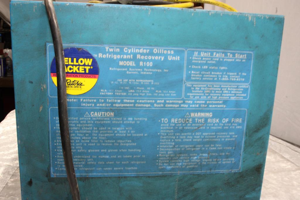 Twin Cylinder Oilless Refrigerant Recovery Unit Property Room