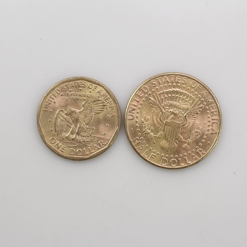 Two Gold Plated U.S Coins | Property Room