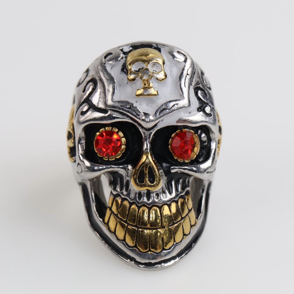Two Tone Skull Ring