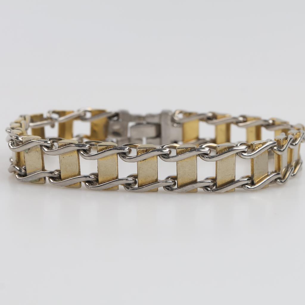 Two-tone Stainless Steel Fashion Bracelet