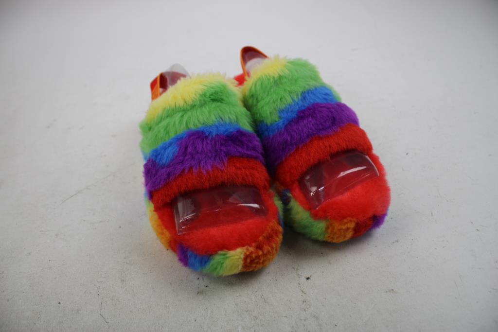 UGG Kids' Fluff Yeah Slide Cali Collage, Size 6