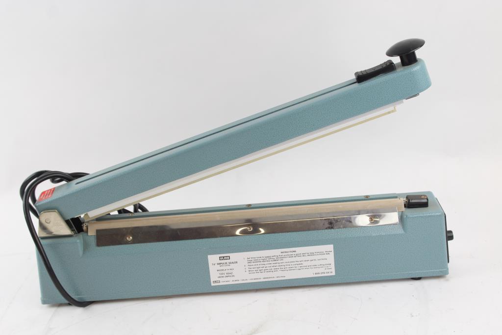 Jorestech E-MMS-400C 16 Inch Poly Tubing Sealer With Cutter - Tabletop Impulse Sealer For Packaging
