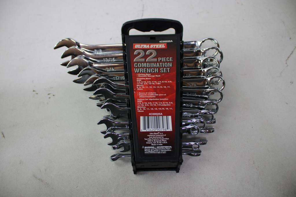 Ultra Steel Combination Wrench Set, TEQ Crows Foot Wrench Set, 2 Pieces