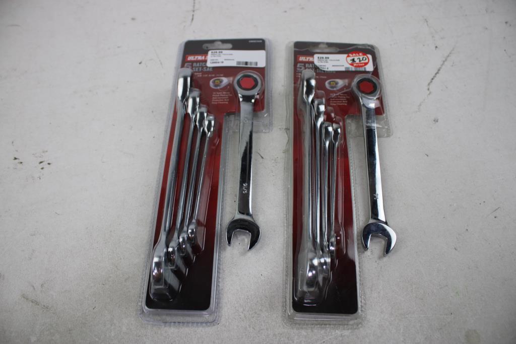 Ultra Steel Ratcheting Sets, Metric, SAE, 2 Pieces