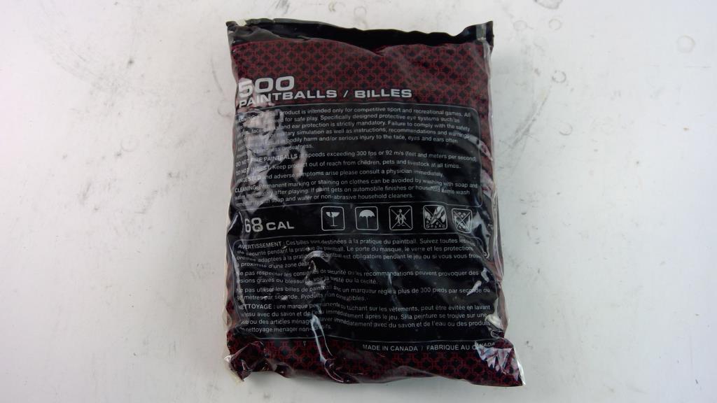 Draxxus Paintball 500 Count Pro Caps Control The Game - Orange/noir - Canada