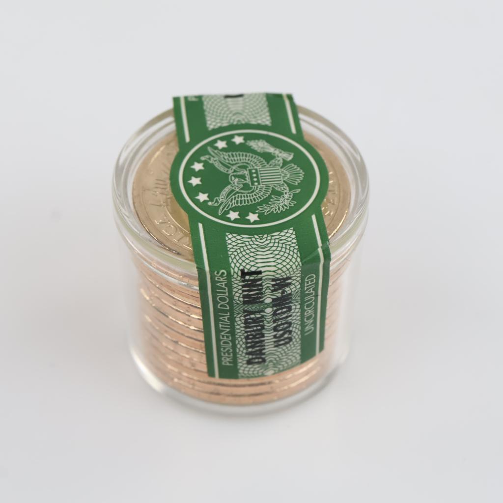 UNC Danbury Mint Presidential Dollar Roll, Andrew Jackson, 12 Coins