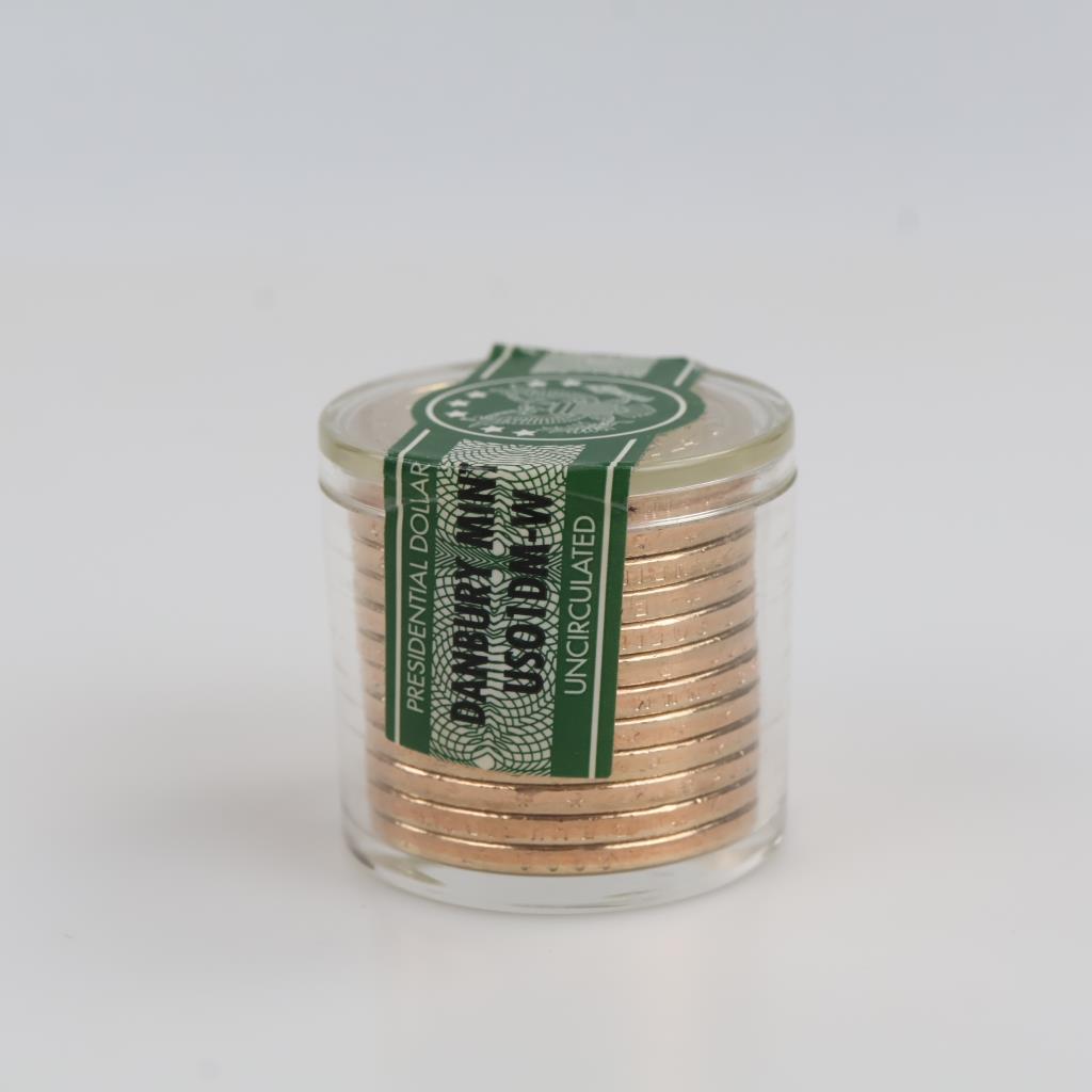 UNC Danbury Mint Presidential Dollar Roll, Zachary Tayor, 12 Coins