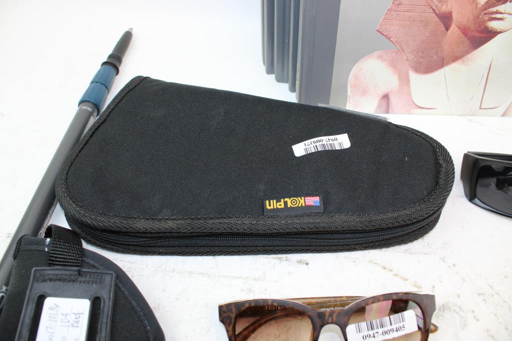 Uncle Mike's Sidekick Holster, Kolpin Soft Gun Case, Quechua Walking