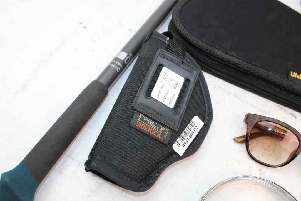 Uncle Mike's Sidekick Holster, Kolpin Soft Gun Case, Quechua Walking