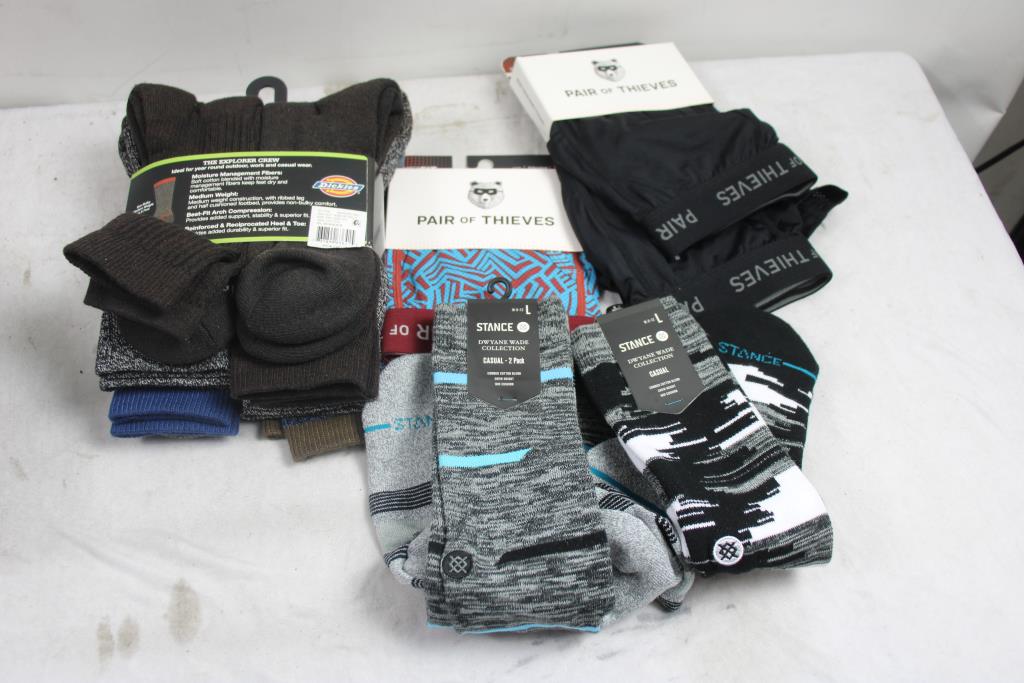 Underwear And Socks Lot, 8 Pieces