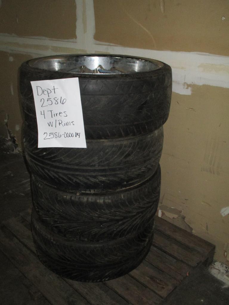 Unknown Brand 4 Tires With Rims | Property Room