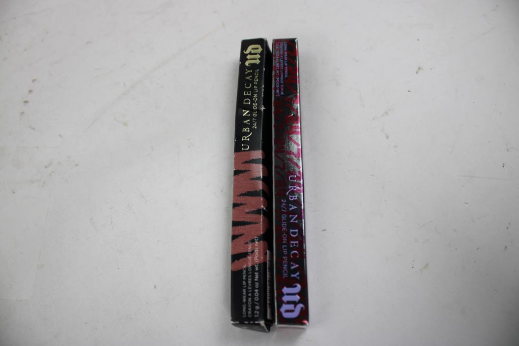 Urban Decay Lip Pencils, Morphe Cream Blush, 3 Pieces