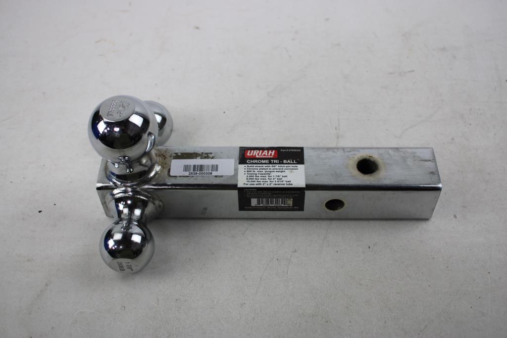 Uriah Chrome Tri-Ball Hitch Mount