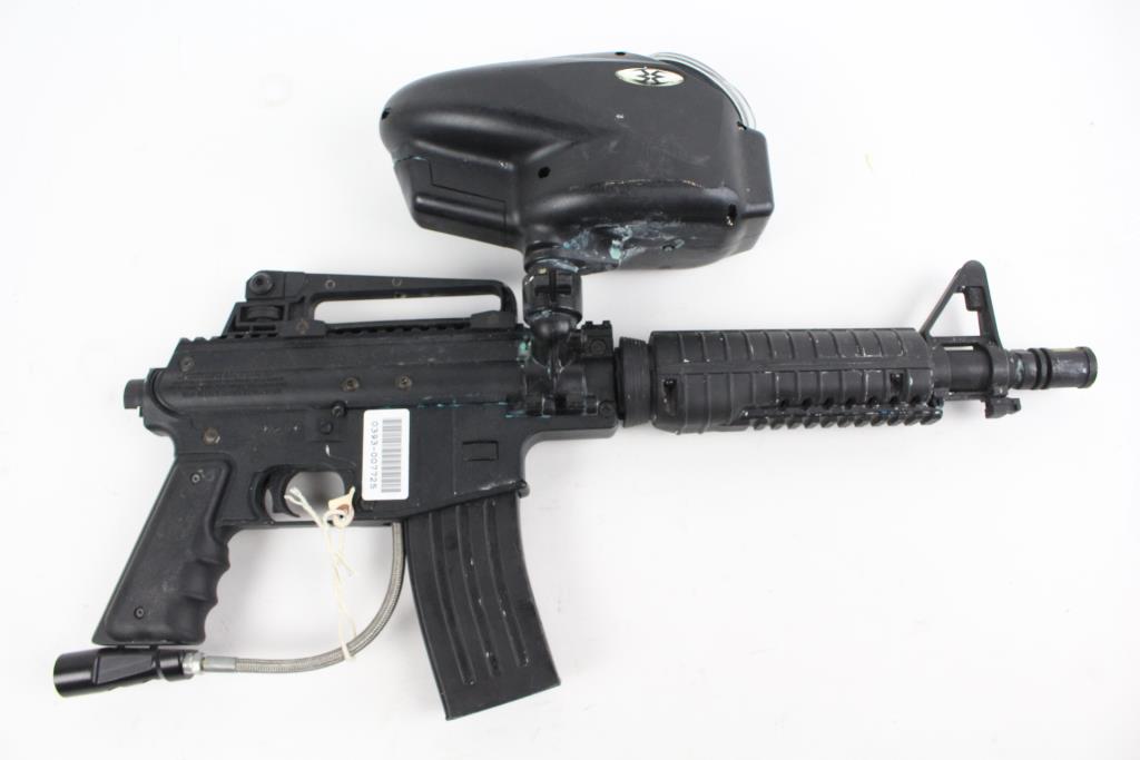 US Army Alpha Black Paintball Gun With Tank Property Room