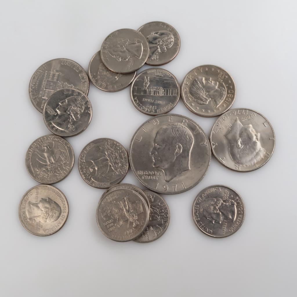 US Currency, 16 Pieces