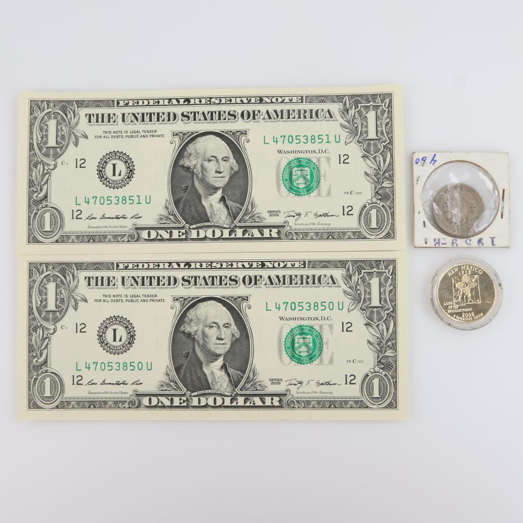 Us$4 US Currency, 4 Pieces | Property Room