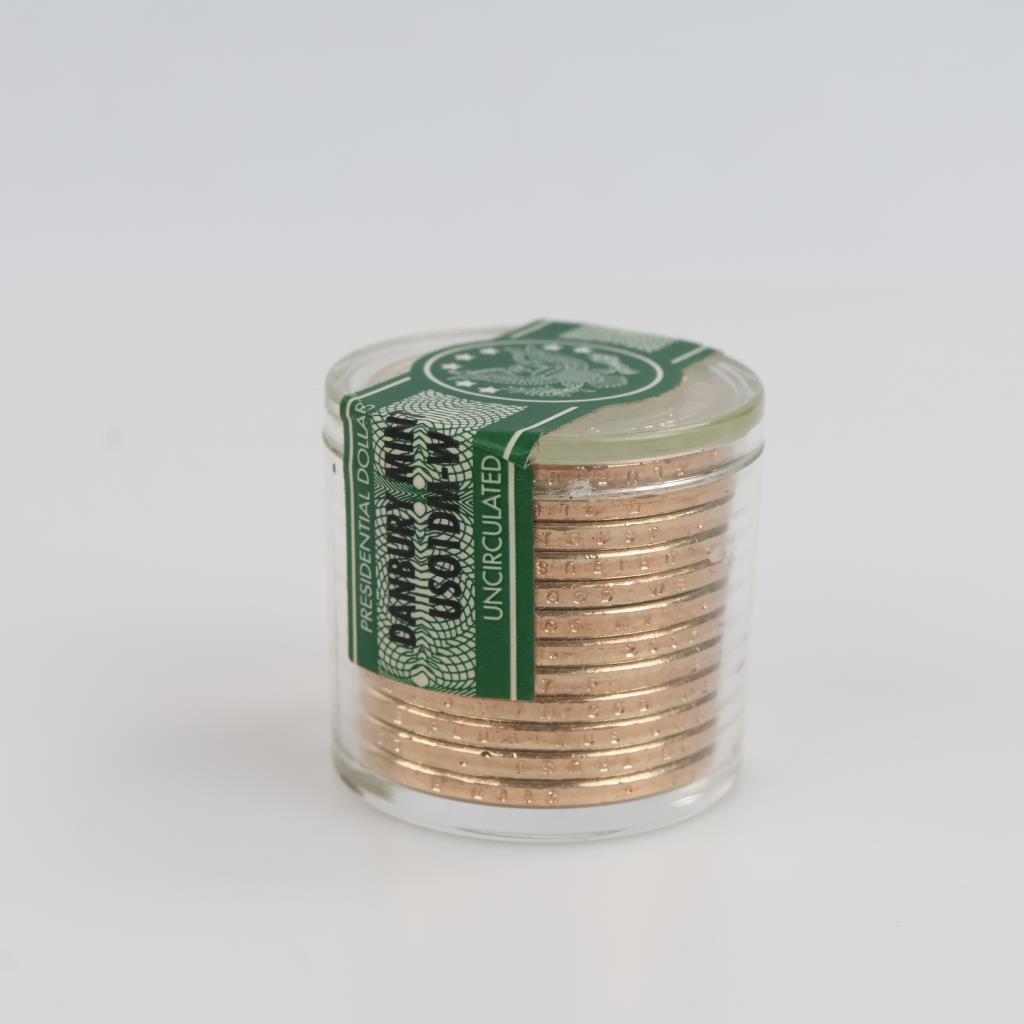 US Danbury Mint Uncirculated Presidential Dollars, 1 Roll