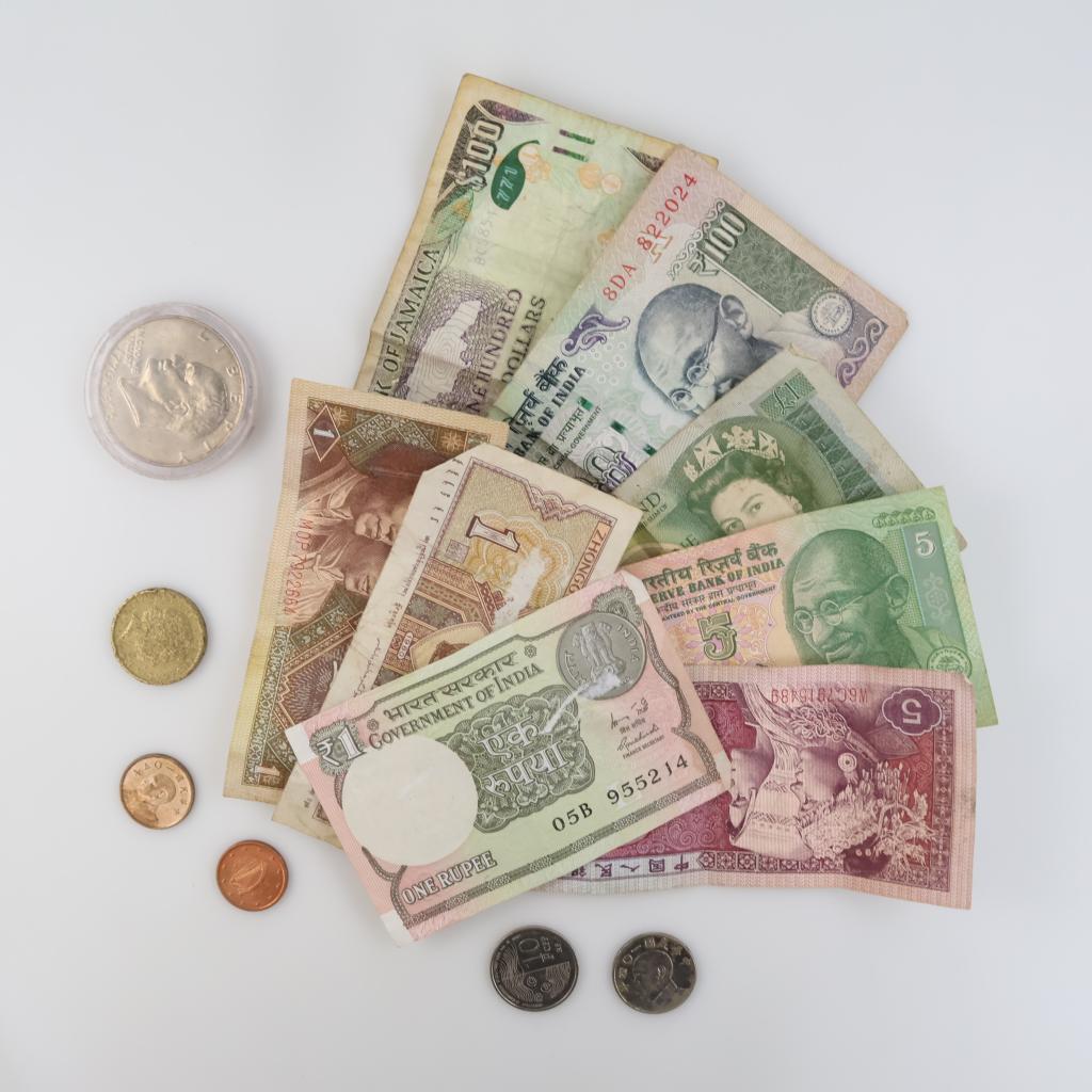 US & Foreign Currency, 12+ Pieces
