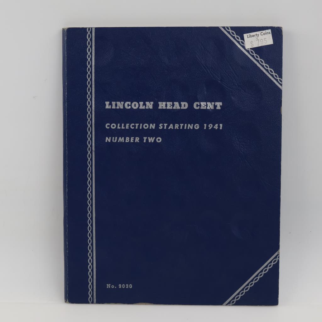 US Lincoln Head Cent Collection Booklet And Pennies, 45+ Pieces