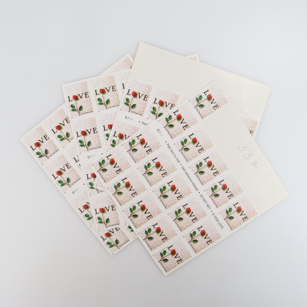 US Love Stamps, 71 Pieces
