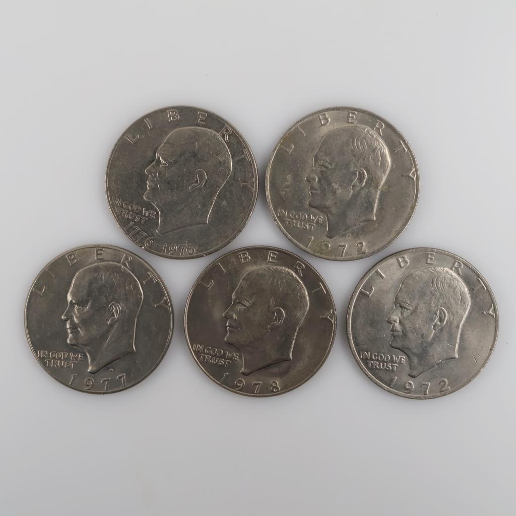 US One Dollar Coin, 5 Pieces