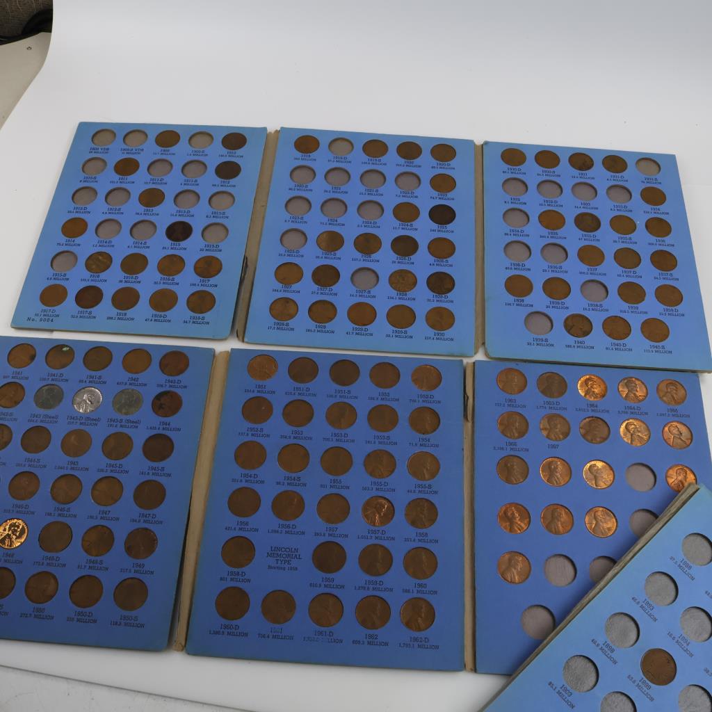 US Penny Collection Booklets, 100+ Pieces | Property Room