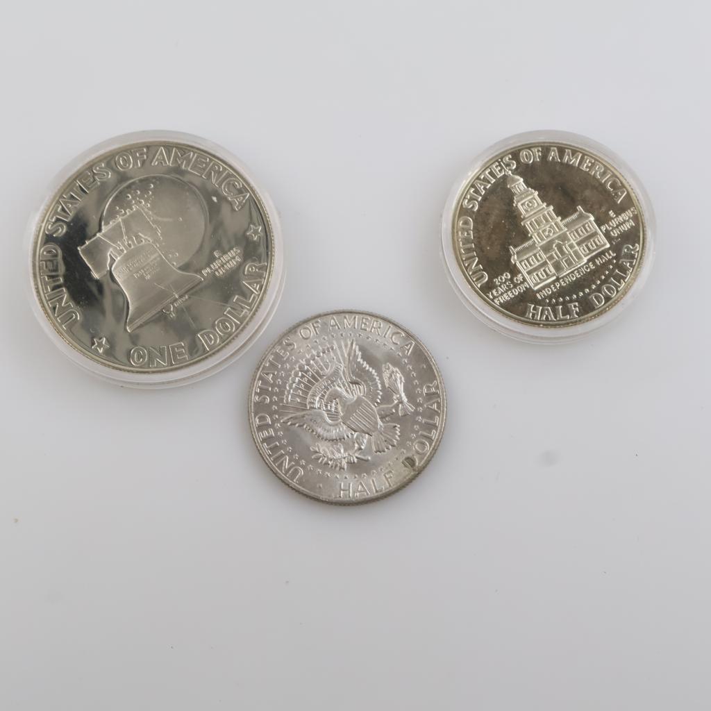 US Silver-clad Coins, 3 Pieces - PropertyRoom.com