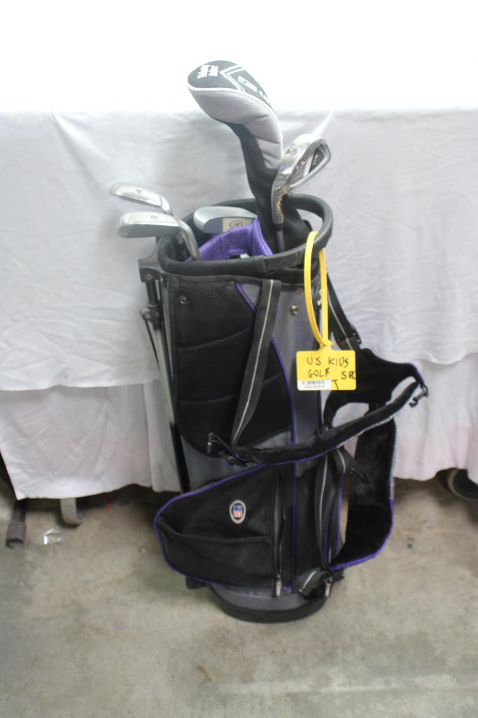 USKG Bag With Clubs, 5 Pieces