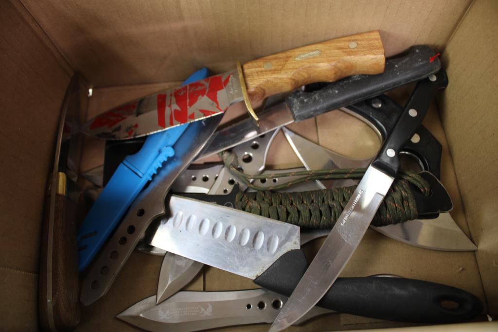 UST, Ozark Trail, Tramontina, Hibben Legacy, Chicago Cutlery, Knife Bulk Lot 15 Pieces