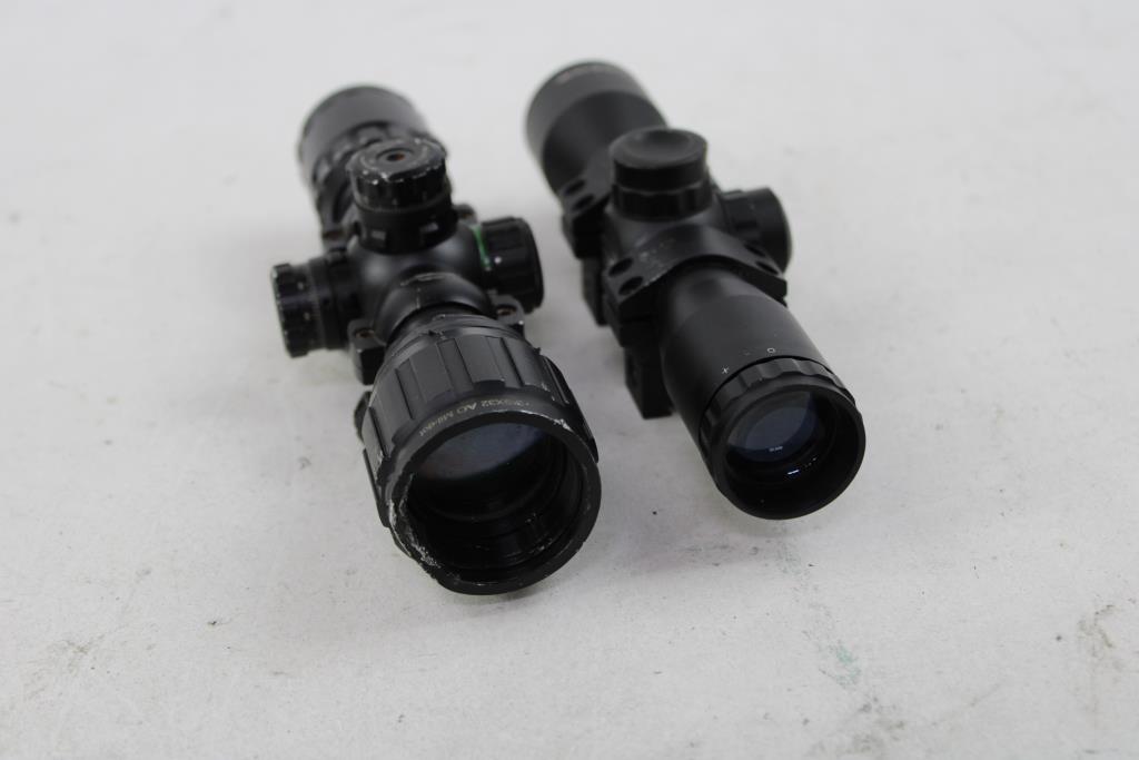UTG 3-9x32 AO Scope, And Leapers 4x32 Scope, 2 Pieces