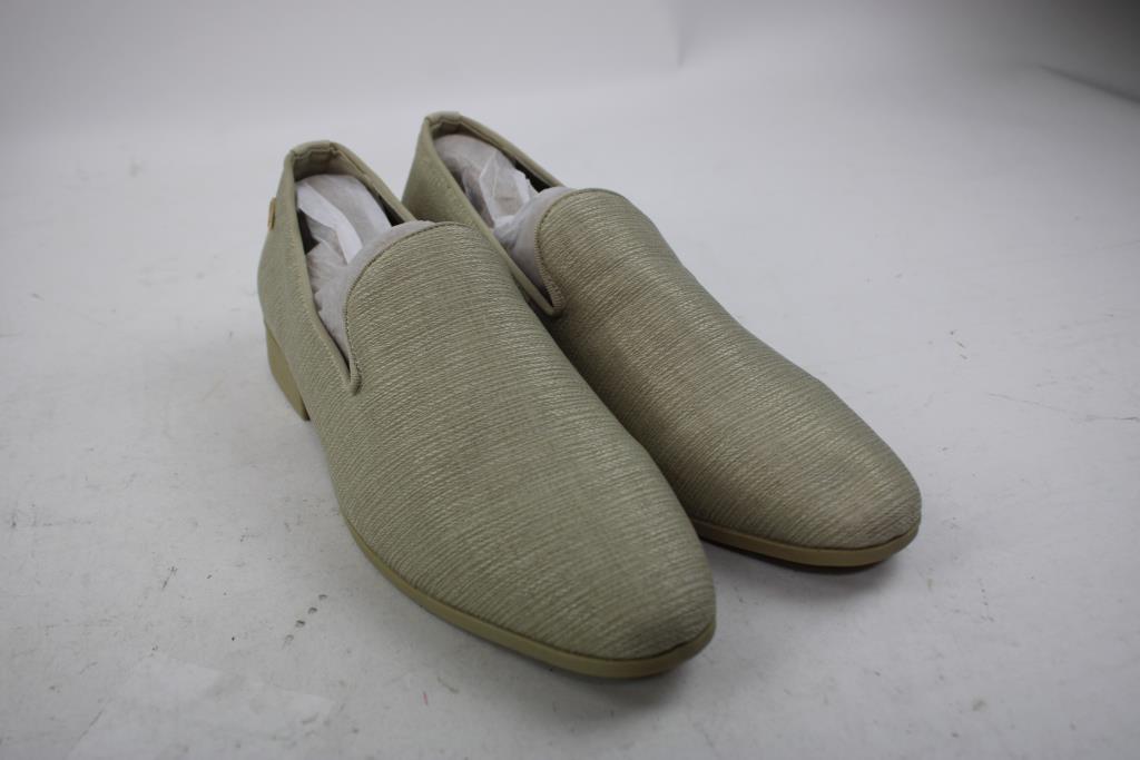 Uubaris Men's Beige Loafers, Size 12